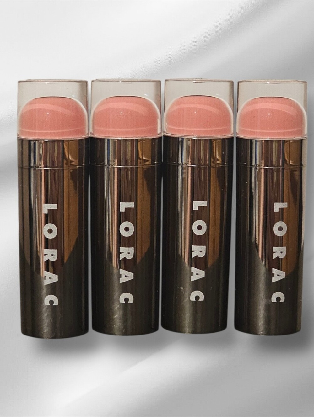 Set of 4 LORAC Alter Ego Lipstick - SUPERMODEL (Cream, 0.12 oz) Like New - Picture 2 of 3
